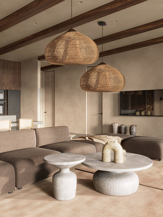 Braided Rattan Pendant Lamp - Simprolos