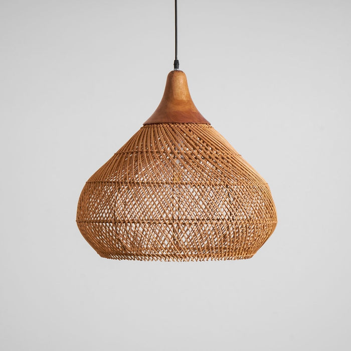 Braided Rattan Pendant Lamp - Simprolos
