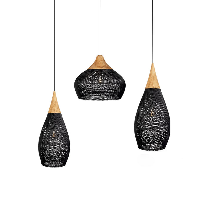 Braided Rattan Pendant Lamp - Simprolos
