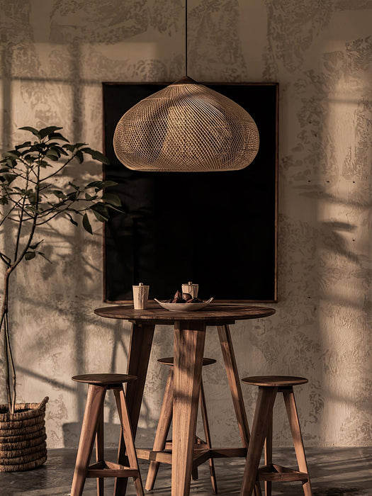 Braided Rattan Pendant Lamp - Simprolos