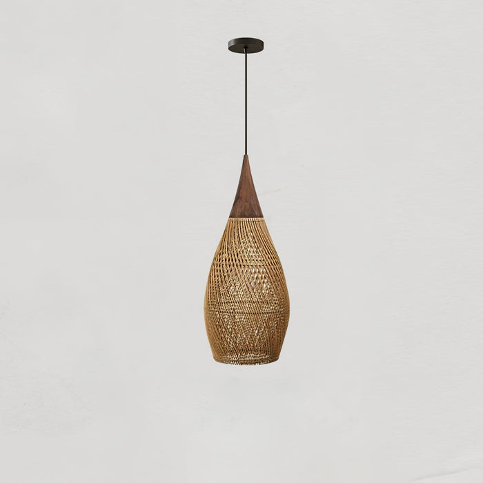 Braided Rattan Pendant Lamp - Simprolos