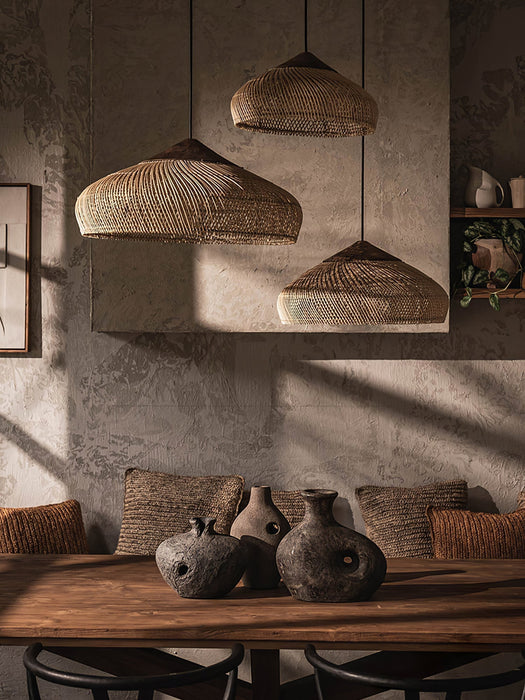 Braided Rattan Pendant Lamp - Simprolos