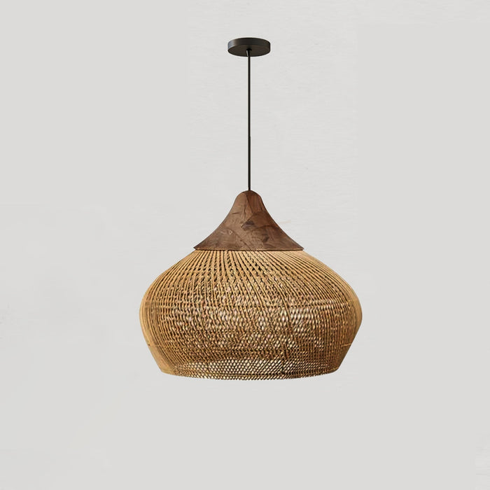Braided Rattan Pendant Lamp - Simprolos