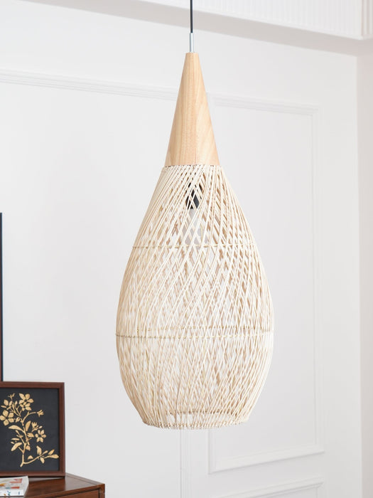 Braided Rattan Pendant Lamp - Simprolos