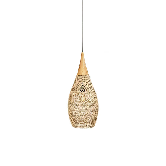 Braided Rattan Pendant Lamp - Simprolos
