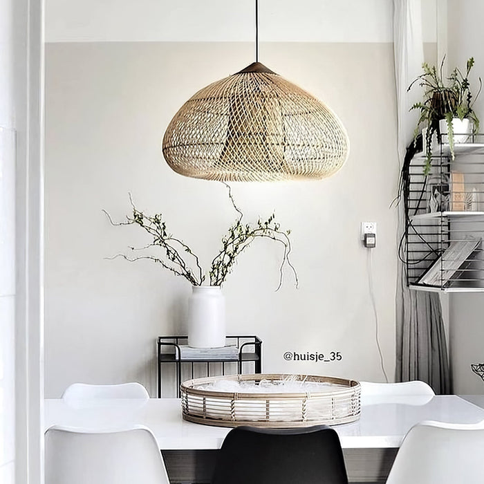 Braided Rattan Pendant Lamp - Simprolos