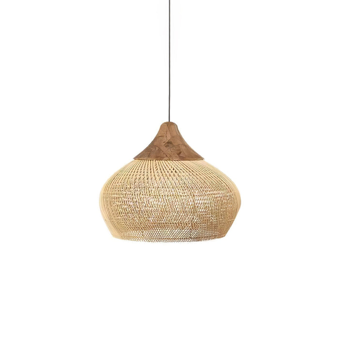 Braided Rattan Pendant Lamp - Simprolos