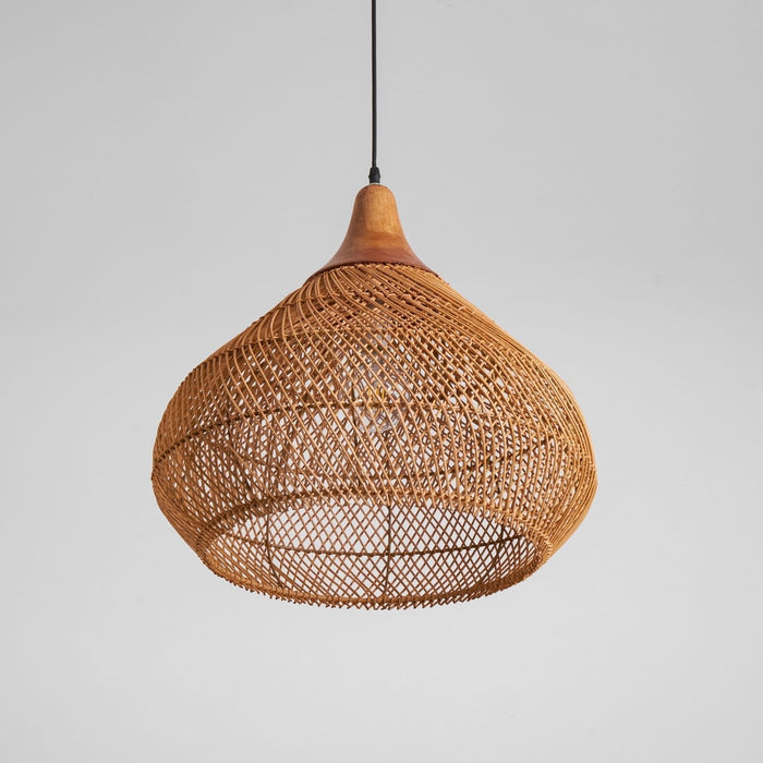 Braided Rattan Pendant Lamp - Simprolos