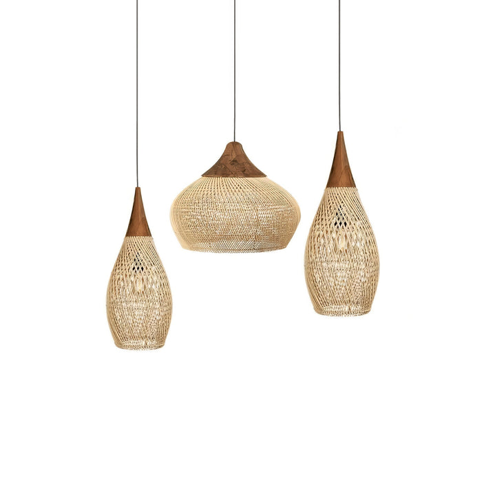 Braided Rattan Pendant Lamp - Simprolos