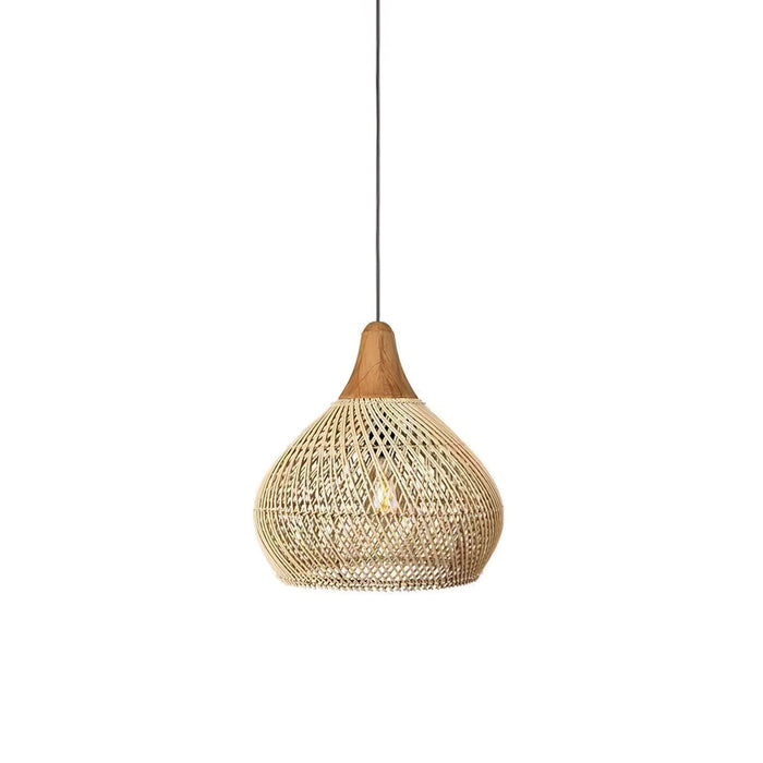 Braided Rattan Pendant Lamp - Simprolos