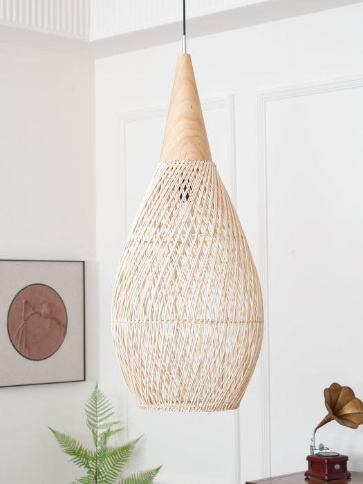 Braided Rattan Pendant Lamp - Simprolos