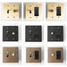 Brass Mixed Dimmer Switch (2 - Gang) - Simprolos