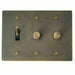 Brass Mixed Dimmer Switch (3 - Gang) - Simprolos