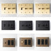 Brass Mixed Dimmer Switch (3 - Gang) - Simprolos
