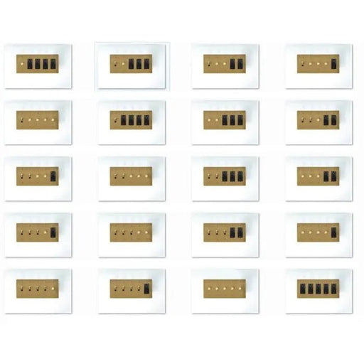 Brass Mixed Dimmer Switch (5 - Gang) - Simprolos