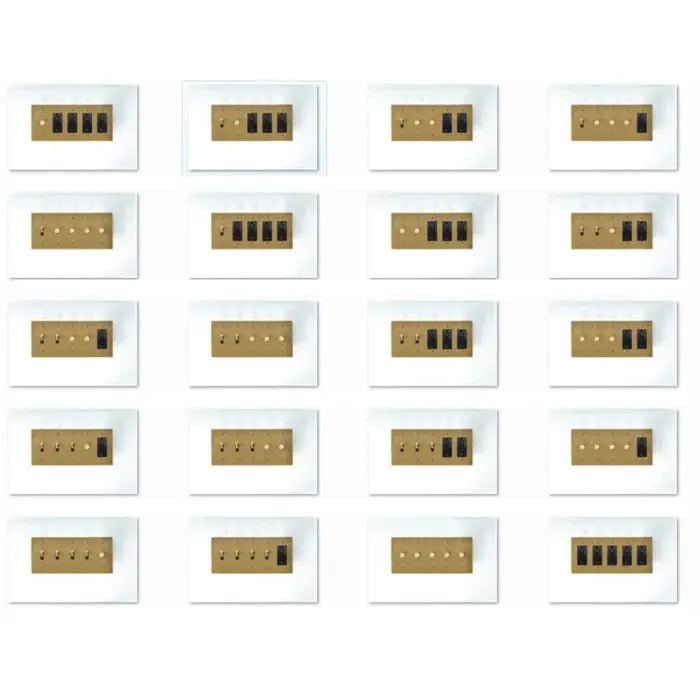 Brass Mixed Dimmer Switch (5 - Gang) - Simprolos