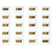 Brass Mixed Dimmer Switch (5 - Gang) - Simprolos