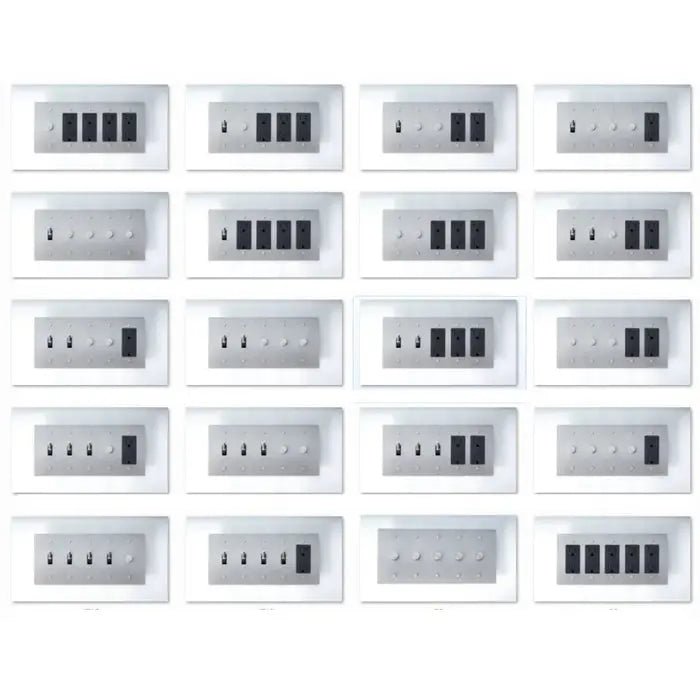 Brass Mixed Dimmer Switch (5 - Gang) - Simprolos