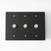 Brass Rotary Dimmer Switch (1 to 5 Gang) - Simprolos