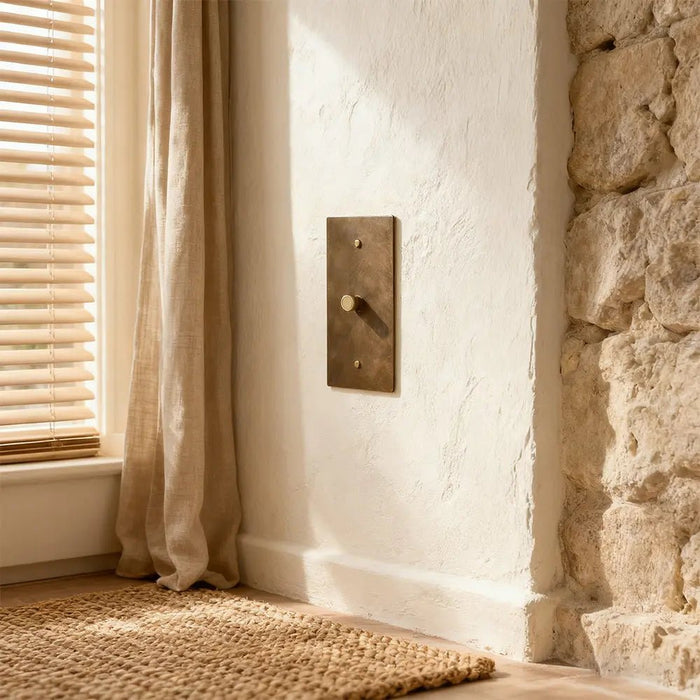 Brass Rotary Dimmer Switch (1 to 5 Gang) - Simprolos