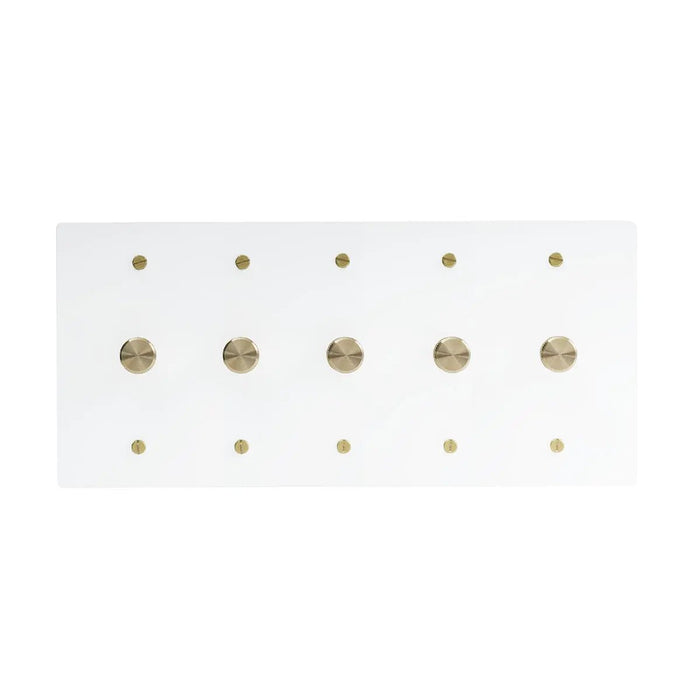 Brass Rotary Dimmer Switch (1 to 5 Gang) - Simprolos
