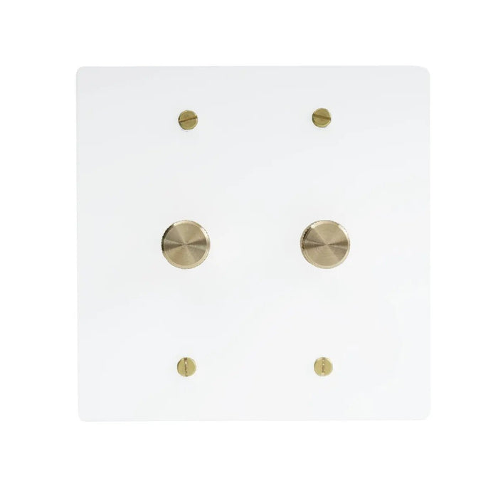Brass Rotary Dimmer Switch (1 to 5 Gang) - Simprolos