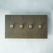 Brass Rotary Dimmer Switch (1 to 5 Gang) - Simprolos