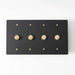 Brass Rotary Dimmer Switch (1 to 5 Gang) - Simprolos