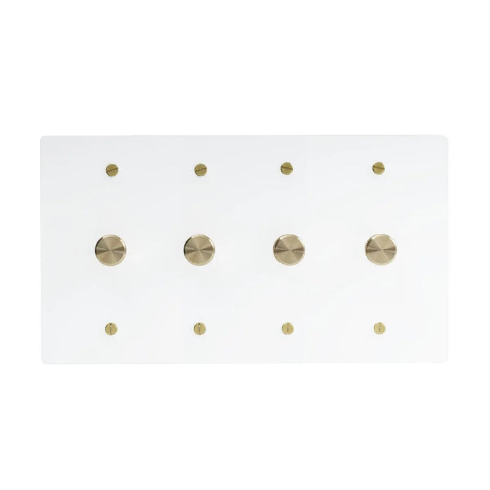 Brass Rotary Dimmer Switch (1 to 5 Gang) - Simprolos