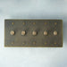 Brass Rotary Dimmer Switch (1 to 5 Gang) - Simprolos