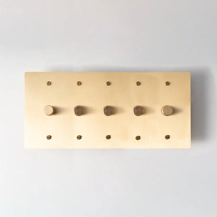 Brass Rotary Dimmer Switch (1 to 5 Gang) - Simprolos