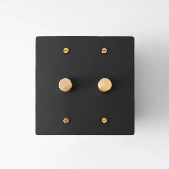 Brass Rotary Dimmer Switch (1 to 5 Gang) - Simprolos