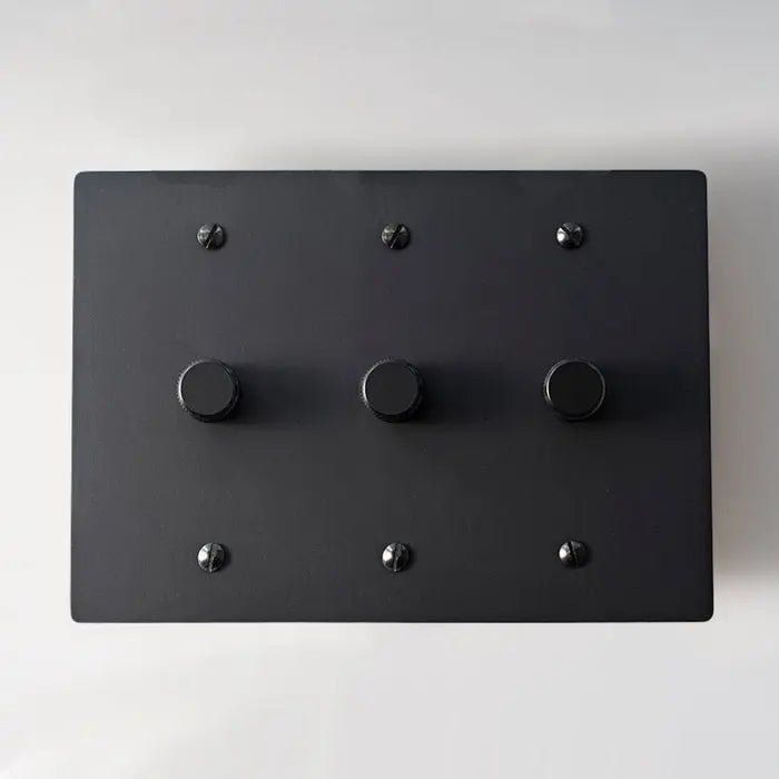 Brass Rotary Dimmer Switch (1 to 5 Gang) - Simprolos