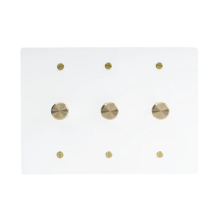 Brass Rotary Dimmer Switch (1 to 5 Gang) - Simprolos