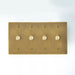 Brass Rotary Dimmer Switch (1 to 5 Gang) - Simprolos