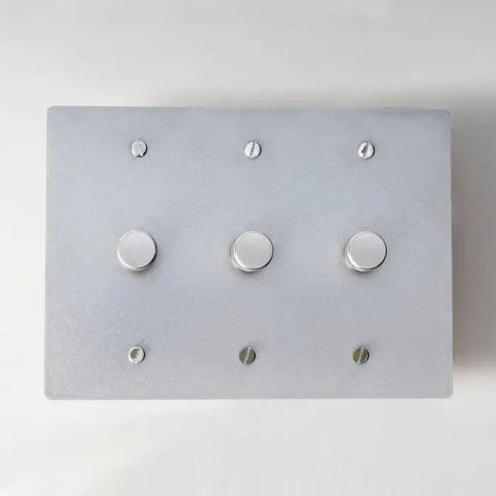 Brass Rotary Dimmer Switch (3 - Gang) - Simprolos