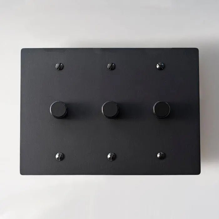 Brass Rotary Dimmer Switch (3 - Gang) - Simprolos