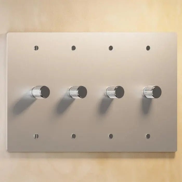 Brass Rotary Dimmer Switch (4 - Gang) - Simprolos