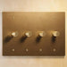 Brass Rotary Dimmer Switch (4 - Gang) - Simprolos