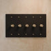 Brass Rotary Dimmer Switch (5 - Gang) - Simprolos