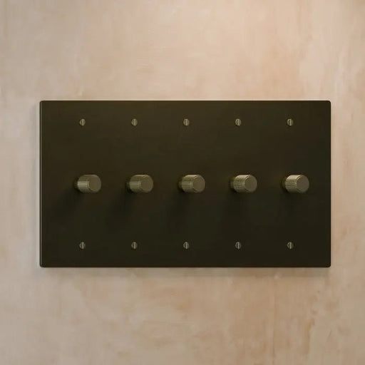 Brass Rotary Dimmer Switch (5 - Gang) - Simprolos