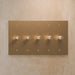 Brass Rotary Dimmer Switch (5 - Gang) - Simprolos
