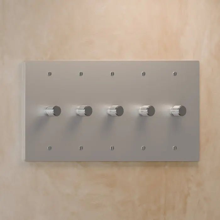 Brass Rotary Dimmer Switch (5 - Gang) - Simprolos
