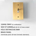 Brass Toggle Switch (1 - Gang) - Simprolos