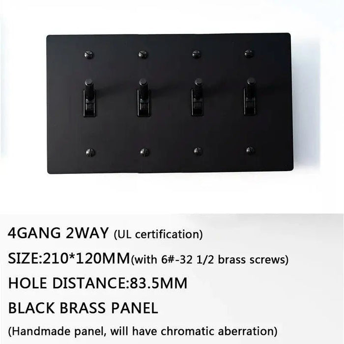 Brass Toggle Switch (1 to 5 Gang) - Simprolos