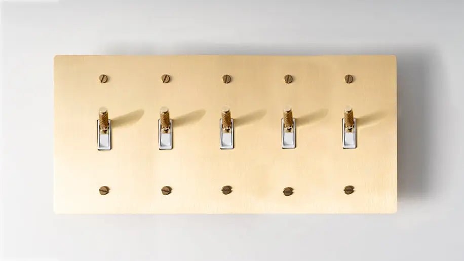 Brass Toggle Switch (1 to 5 Gang) - Simprolos