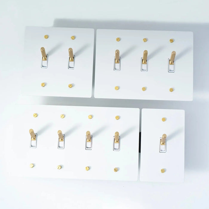 Brass Toggle Switch (1 to 5 Gang) - Simprolos