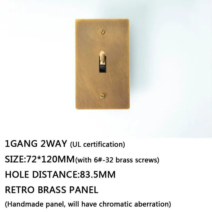 Brass Toggle Switch (1 to 5 Gang) - Simprolos