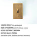 Brass Toggle Switch (1 to 5 Gang) - Simprolos