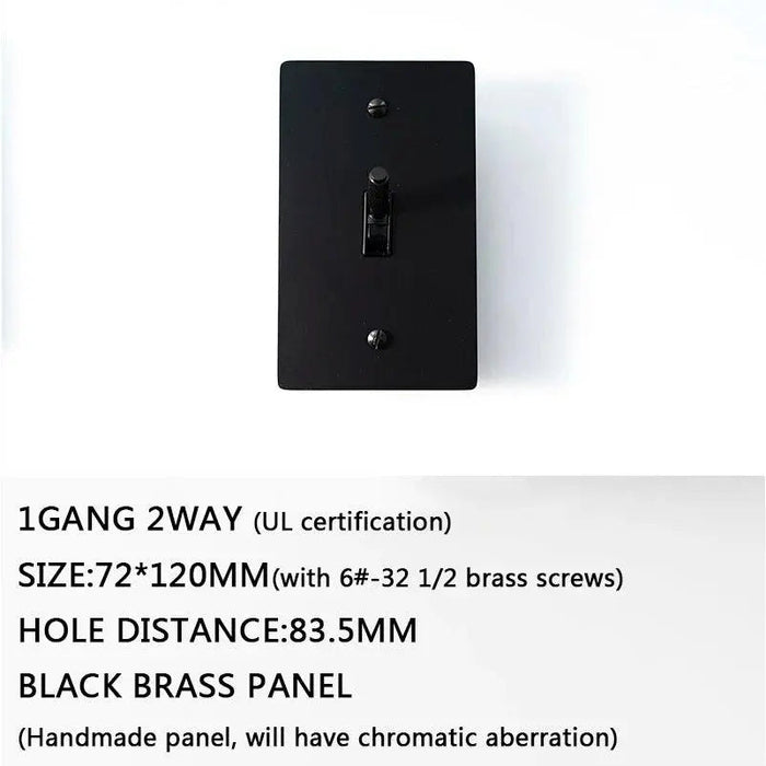 Brass Toggle Switch (1 to 5 Gang) - Simprolos